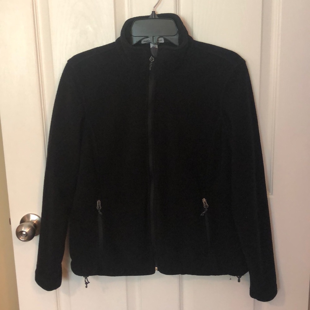 Simple black fleece